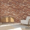 8267-3m red brown brick imitation wallpaper