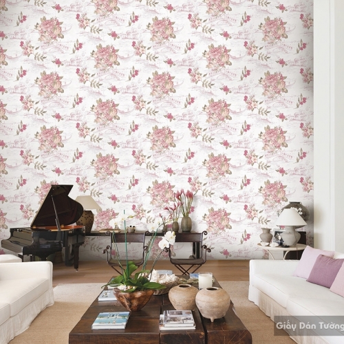 Korean Luxury Living Room Wallpaper 77186-1