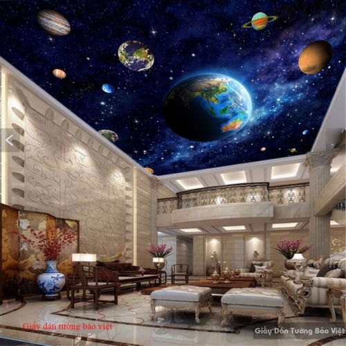 Living room ceiling wallpaper C108