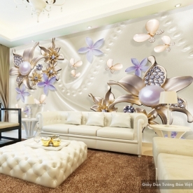 3d Living room wallpaper FL045