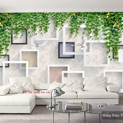 3D-063 living room wallpaper