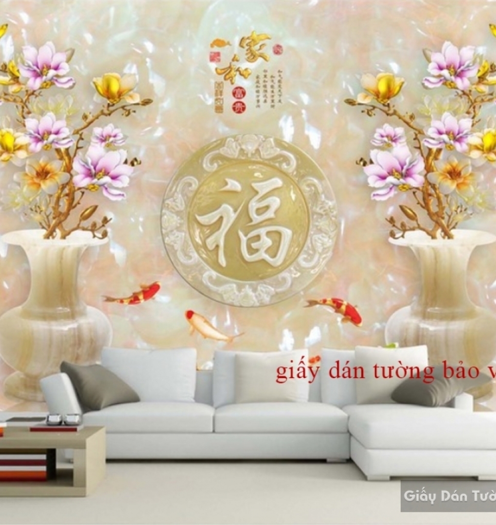 3D living room wallpaper FL058