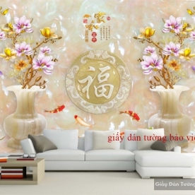 3D living room wallpaper FL058