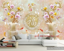 3D living room wallpaper FL058