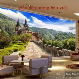 3D living room wallpaper Fi031