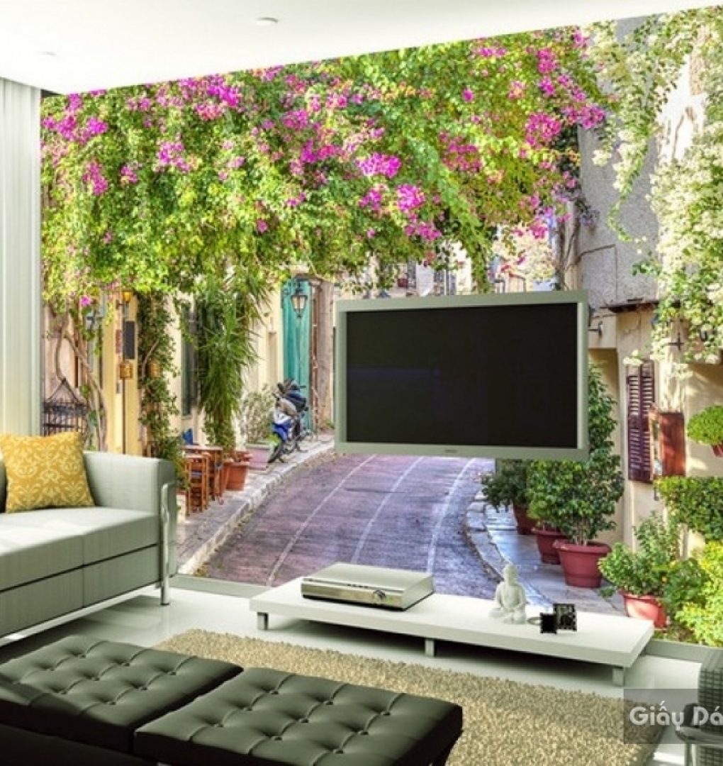 3D living room wallpaper Fm023