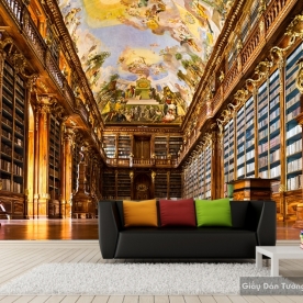 3D living room wallpaper Fm072