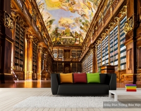 3D living room wallpaper Fm072