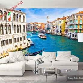 3D living room wallpaper Fm085