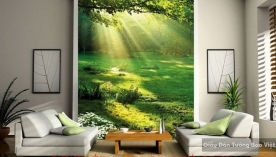 3D living room wallpaper Tr003