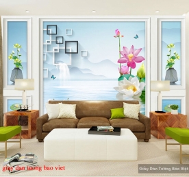 Wallpaper 3d-140 living room