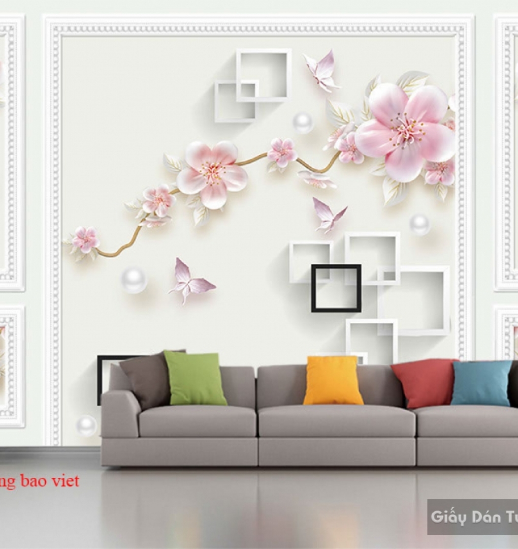 Wallpaper 3d-142 living room