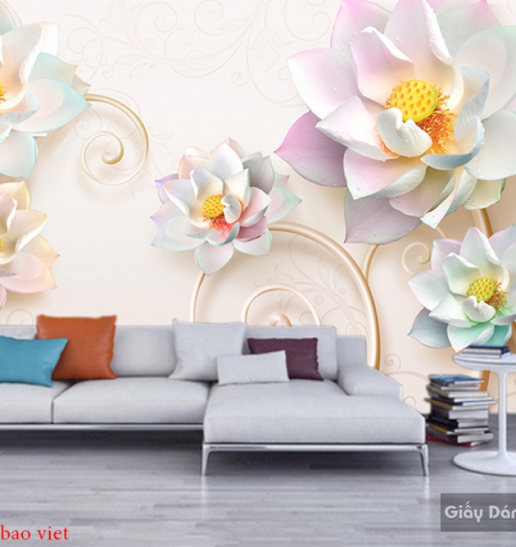 3d living room wallpaper FL142