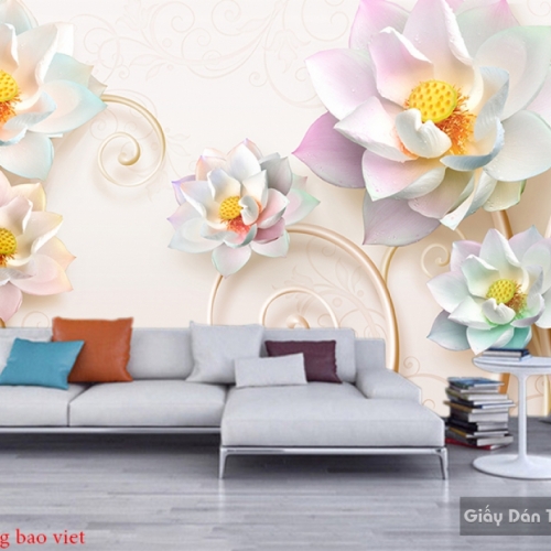 3d living room wallpaper FL142