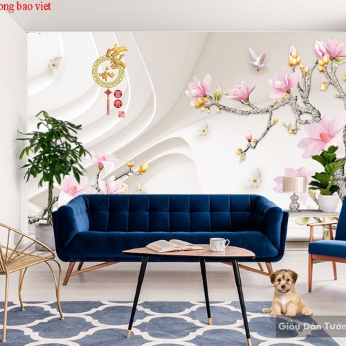3d living room wallpaper FL155