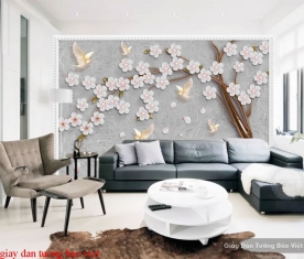 3d living room wallpaper fl154