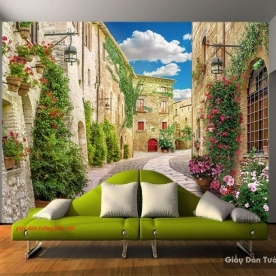 Wallpaper 3d living room fm322