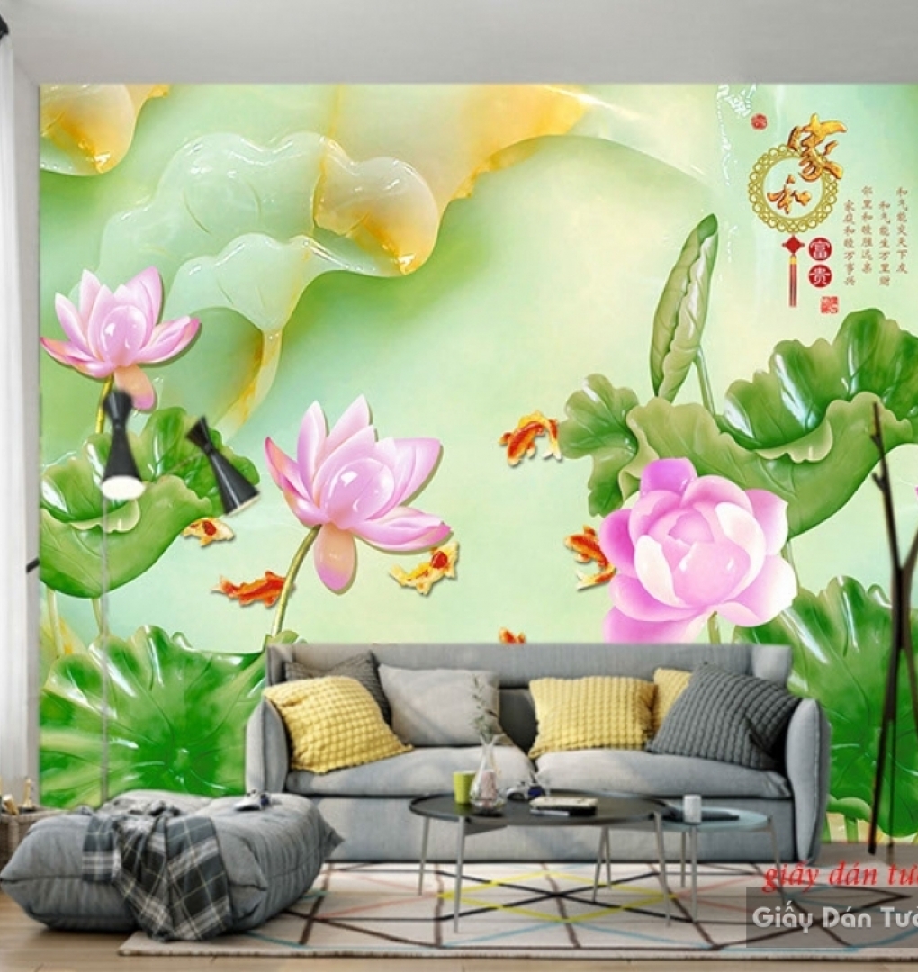 3D imitation pearl living room wallpaper Fl117