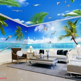 Wallpaper 3d living room v153