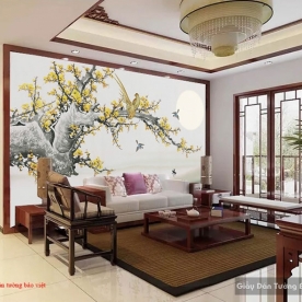 Wallpaper living room H158