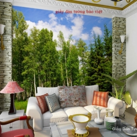 Wallpaper living room Tr086