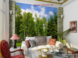 Wallpaper living room Tr086