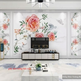 Wallpaper living room d154