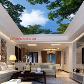 Living room wallpaper 3D ceiling C026