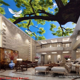 Living room wallpaper for ceiling C138