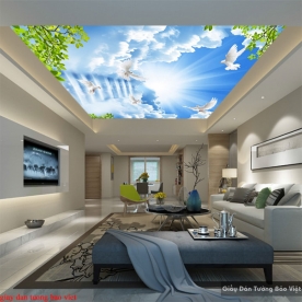 Living room wallpaper for ceiling C154