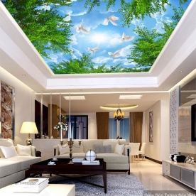 Living room wallpaper for ceiling C155