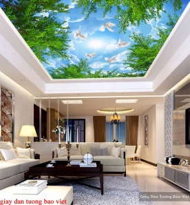 Living room wallpaper for ceiling C155