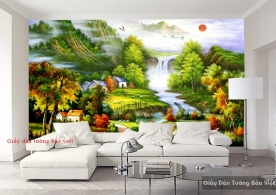 Beautiful living room wallpaper FT062