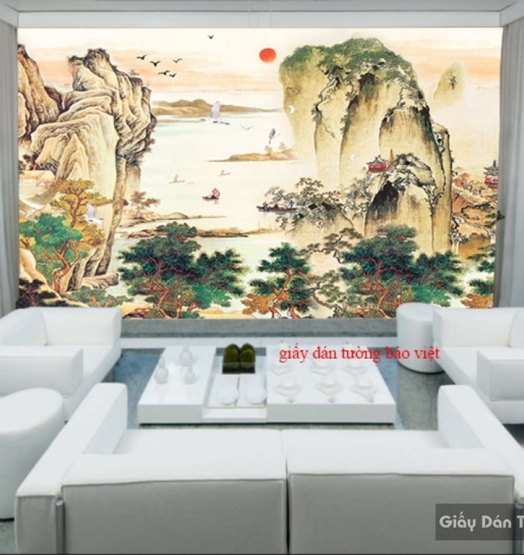Beautiful living room wallpaper FT064