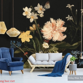 Beautiful living room wallpaper H209