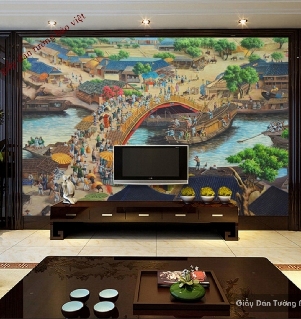 Beautiful living room wallpaper K14219260