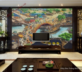 Beautiful living room wallpaper K14219260
