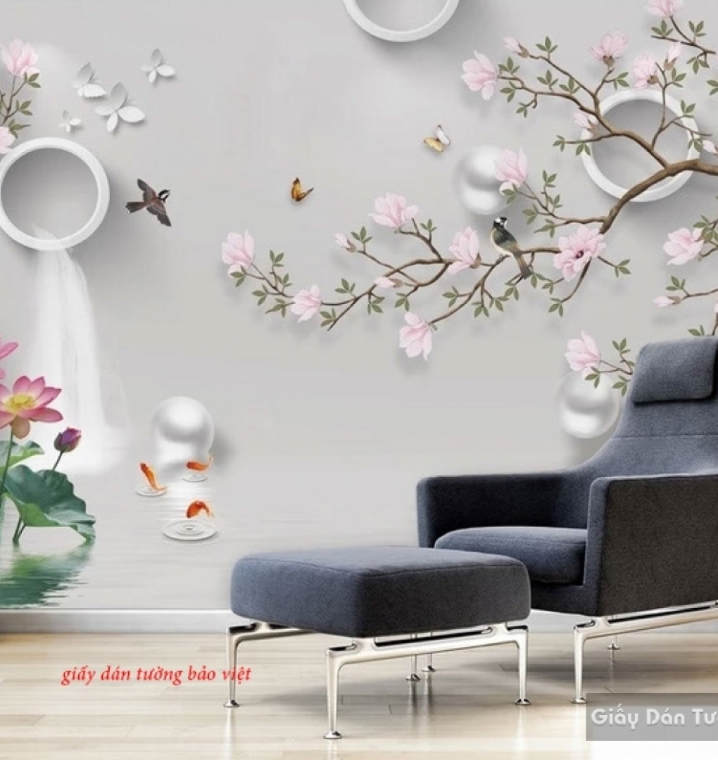 Beautiful living room wallpaper d143