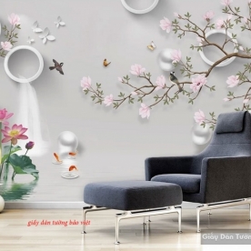 Beautiful living room wallpaper d143