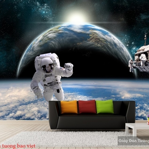 Wallpaper galaxy living room c132