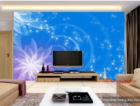 Blue living room wallpaper FM193