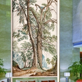 Wallpaper art living room v062