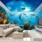 Living room wallpaper panaroma seascape d173