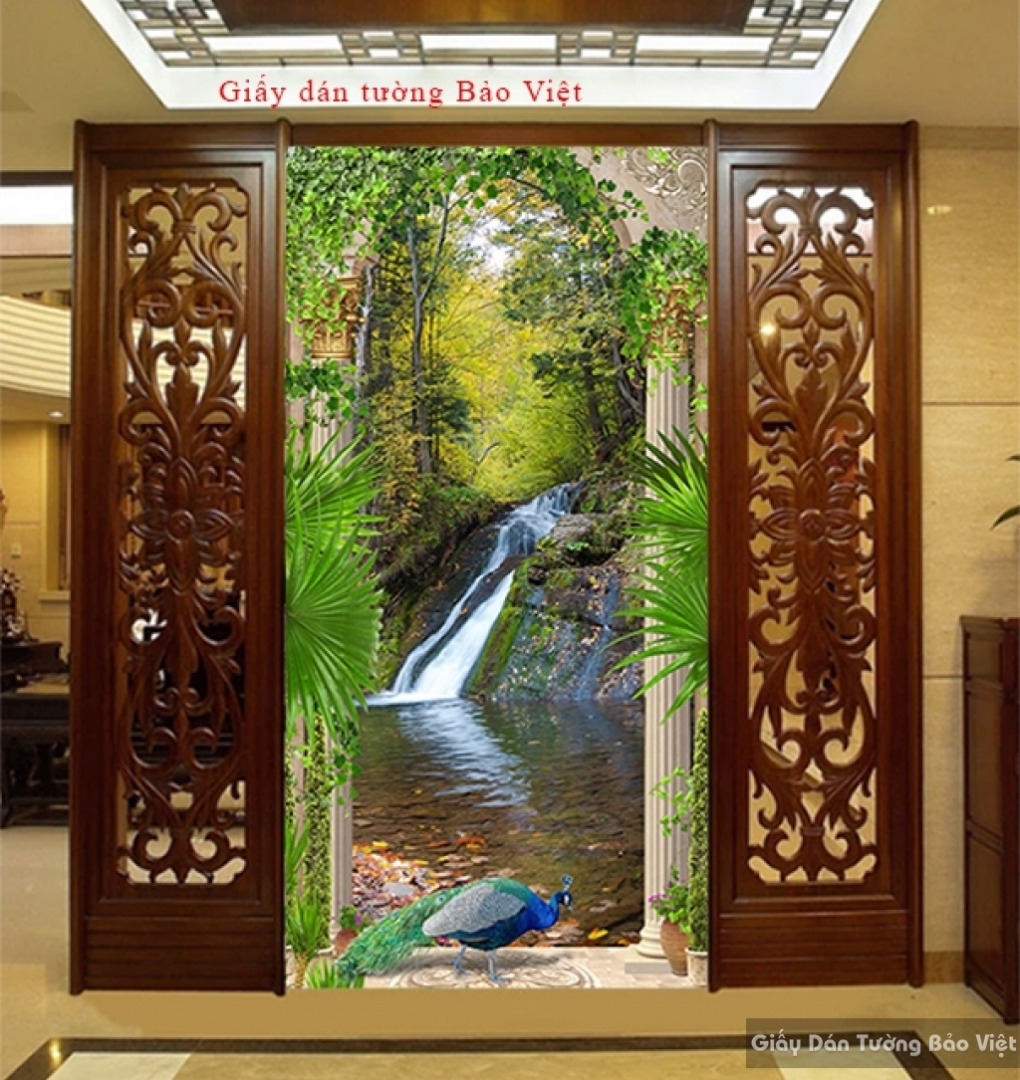 Wallpaper landscape living room K102