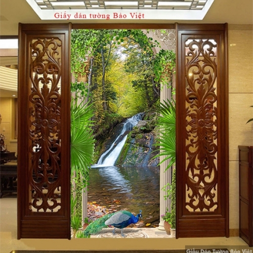 Wallpaper landscape living room K102