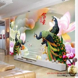 Feng shui living room wallpaper FL115