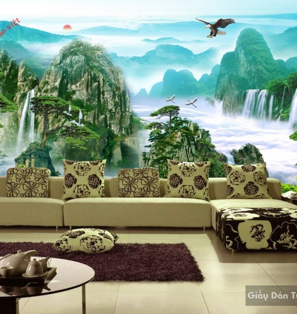 Feng shui wallpaper for living room K16340352