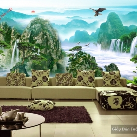 Feng shui wallpaper for living room K16340352