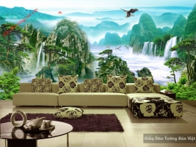 Feng shui wallpaper for living room K16340352