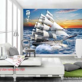 Feng shui wallpaper for living room fm337